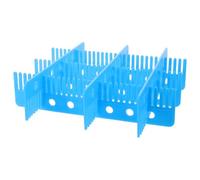 SHINEOFI 6 Piezas Separador Plástico Azul para Caja de Almacenaje Protección Segura y Aplicaciones Versátiles en Logística y Almacén