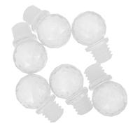 SHINEOFI 6 piezas Tapones de Cristal para Botellas de Vino con Sellado Hermético de Silicona para Conservación Diseño Transparente y Resistente para Festivales y Regalos