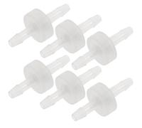 SHINEOFI 6 piezas Válvula de Retención Unidireccional Plástico Resistente Gasolina y Agua para Acuarios y Sistemas Neumáticos Antirretorno Alta Temperatura