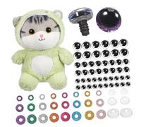SHINEOFI 60 Juegos Ojos de Seguridad para Muñecas y Animales de Crochet Plástico Accesorios DIY para Juguetes de Peluche y Variedad de Colores