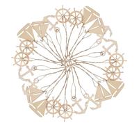 SHINEOFI 60 Piezas De Artesanía Náutica De Madera Recortes De Anclas Timones Y Velas Sin Terminar Crea Tu Propio Recortes De Madera Para Pintar Y Crear Patrones