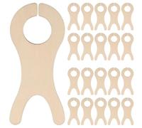 SHINEOFI 60 Unidades Organizador de Bobinas de Hilo Dental de Madera Khaki, | Diseño Curvo Ranuras Integradas, Portátil para Viaje y Sesiones Grupales de Tejido, Acabado Suave