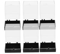 SHINEOFI 6Piezas Caja de Almacenamiento Transparente para Muestras Minerales Vitrina Resistente para Cristales y Fósiles para Coleccionistas Diseño Duradero y Protección Óptima