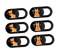 SHINEOFI 6piezas Cobertura De Privacidad para Web Diseño De Perro De Diapositiva De para Portátiles y Tablets