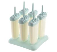 SHINEOFI 6piezas Molde para Helados de Plástico Reutilizable de Moldes Creativos Azul para Hacer Polos Caseros DIY Verano para Familia y Amigos