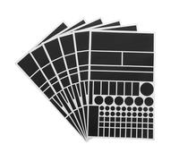 SHINEOFI 6piezas Películas Oscurecedoras y Bloqueadoras De Luz Pegatinas Opacas para Filtros Led Atenuadores Uso Enrutadores y Electrodomésticos