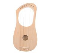 SHINEOFI 7 Cuerdas Kit de Arpa de Lira de Madera Diy con Cuerdas Herramientas de Afinación y Cuerdas para Proyectos Musicales para Decoración Artística y Aprendizaje Musical Casa y Escuela