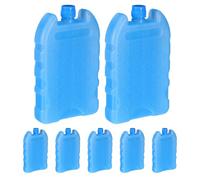 SHINEOFI 7 Piezas Bloques de Hielo Reutilizables Azules para Nevera | Enfriamiento Prolongado, , para Pesca y Viaje por Carretera, Formato Compacto