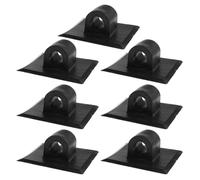SHINEOFI 7 Piezas Soporte de Montaje para Motor de Kayak Inflable Reducción de Ruido y Instalación Estable, Material PP Negro para Actividades Acuáticas y Navegación
