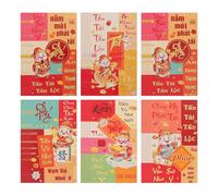 SHINEOFI 72piezas Rojo de Año para Año Chino Sobres Rojos para Dinero Decoraciones Asiáticas Festival de Vietnam