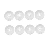 SHINEOFI 8 Piezas Cubiertas Decorativas para Rociadores de Fuego de Plástico de Anillos para Techo Resistentes al Calor Instalación Rápida para Oficinas y