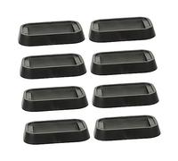 SHINEOFI 8 Piezas De Taza De Taza Agarraderas Antideslizantes para Muebles Almohadillas Antideslizantes para Ruedas Protector De Rueda Tapones De Ruedas Gel De Sílice Negro