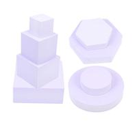 SHINEOFI 8 Piezas Geométricos Cubos y Bloques para Fotografía Decoración Estéreo Duradera y Versátil Accesorios para Sesiones Fotográficas y Ambientación Hogar