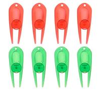 SHINEOFI 8 Piezas Horquilla de Reparación de Césped de Golf Ligera de Plástico para Prolongar la Vida del Green en Campos de Golf y Juegos al Aire Libre