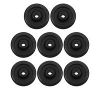 SHINEOFI 8 Piezas Rueda de Repuesto Negra, Rotación 360° | PP y Poliamida, Diseño Silencioso y Resistente, para Equipos de Fitness y Máquinas de Ejercicio