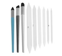 SHINEOFI 9 Piezas Difuminador de Boceto, Esbozar Difuminadores de Esponja y Plástico para Óleo Pastel y Pintura, Punta Suave, Mezcla Natural, para Estudiantes y Artistas, Estudios y Aulas