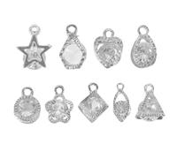 SHINEOFI 90 Piezas Surtidas De Dijes Para Hacer Joyas Colgantes Dijes Brillantes Cómodos De Llevar Accesorios Para Pulseras Aniversarios Viajes Graduaciones Y Fiestas.