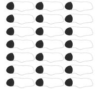 SHINEOFI 96 piezas Unidades Parches de Ojo Pirata de Fieltro Negro Ajustables para Adultos Accesorios Realistas para Disfraces de Halloween y Carnaval