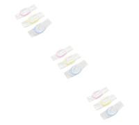 SHINEOFI 9piezas Cinta Ajustable Para De Algodón Reutilizable Fijación Práctica Para Bebés Azul Rosa
