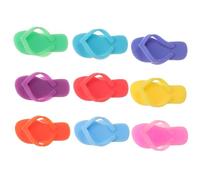 SHINEOFI 9piezas Slipper Shaped Silicone Wine Glass Markers Reutilizables Identificador de Copas para Fiesta Bar Casa Cóctel Vino
