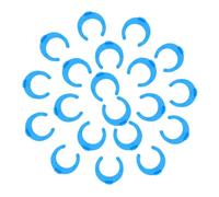 SHINEOFI Abrazaderas de Bloqueo 1/4 para Filtros de Agua 100 Piezas de Accesorios de Plástico Duradero para Sistemas de Repuestos Rápidos sin Herramientas para Filtración Doméstica