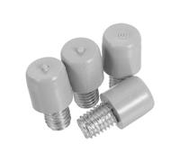 SHINEOFI Adaptador de Tornillo para Mango de Cepillo de Inodoro 4 Unidades Conector Plástico ABS y Tornillos de Hierro Galvanizado Repuesto Compatible para Accesorios de Limpieza de