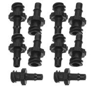 SHINEOFI Adaptador Rápido de Tubo de Tinta para Impresora Conector de Manguera de Tinta Negro 10 Unidades Conexión Estable Fugas Compatible Plotters y Sistemas de Impresión Industrial