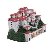 SHINEOFI Adorno de Escritorio Potala de Resina 10x5x6,8 Cm, Decoración de Micropaisajes para Mesa, Modelado Creativo para Decoración del Hogar y Jardín DIY