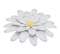 SHINEOFI Adorno de Pared Colgante de Hierro Forjado Flor Artificial Blanca Decoración DIY para Salón y Fondo de Pared Decoración Mural Creativa Estilo Nórdico