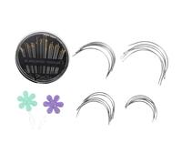 SHINEOFI Agujas de Coser de Ojo Grande y Punta Roma Resistentes y Versátiles para Bordado con Hilo Grueso y Proyectos de Costura Manual Color Aleatorio