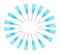 SHINEOFI Agujas de Dispensación Metálicas 23g 100 Unidades Punta Reutilizable para Pegamento, Ideales para Procesos Industriales y Laboratorios