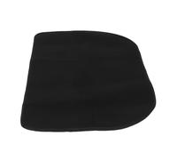 SHINEOFI Alfombra Ignífuga para Chimenea de Medio Círculo 102x60 Cm, Tapete Resistente al Calor para Protección del Suelo, Felpudo Negro para Estufas de Leña Interiores y Exteriores