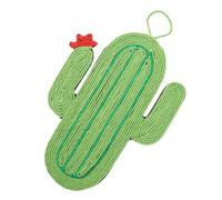 SHINEOFI Alfombrilla Rascadora para Gatos de Sisal con Forma de Cactus Juguete Rascador para Gatitos con Cuerda para Colgar Protector para Muebles y Diversión Interactiva