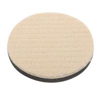 SHINEOFI Almohadilla de Pulido para Coche de Lana de 5 Pulgadas Esponja Amortiguadora Beige, Segura Limpieza y Pulimento de Muebles y Suelos