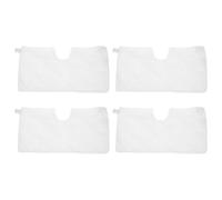 SHINEOFI Almohadillas de Repuesto Compatibles 4 Piezas para Trapeador de Vapor Reutilizables de Fibra White Alta Absorción Mopas para Limpieza Doméstica y Comercial