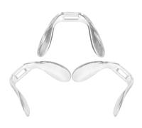 SHINEOFI Almohadillas Nasales Transparentes para Gafas 3 Piezas Soporte Nasal Integrado Tipo U en Forma de Herradura Plástico Duradero 55X15 MM Accesorios para Monturas Reducción de
