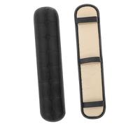 SHINEOFI Almohadillas para Brazos de Silla Cristal Negro, Terciopelo 1 Par | Acolchado Elevador, Lavable y Fácil de Instalar, para Sillas de Comedor y Gaming