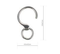 SHINEOFI Anillo Metálico para Patas de Loro de Acero Inoxidable Par de Anillos Abiertos para Entrenamiento de Vuelo Suministros para Aves Ligeros y Reutilizables Accesorios para Pájaros