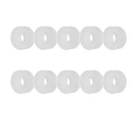 SHINEOFI Anillos de Sello de Silicona para Mandril de Inflador de Neumáticos, 10 Unidades, Junta de Núcleo de Válvula para Compresor de Aire, Repuesto para Válvula Inflado Automotor