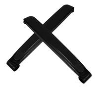 SHINEOFI Apoyabrazos para Silla Plegable de Playa y Reclinable Diseño Ergonómico de Plástico Negro para Mayor Comodidad en Actividades al Aire Libre y Viajes