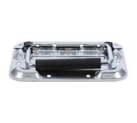 SHINEOFI Asa de Resorte de 8 Mm para Caja de Aviación, Tirador Metálico Cromado para Maletín Industrial, Manija Plegable Resistente para Gabinetes y Cajas de Herramientas