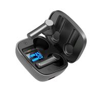 SHINEOFI Auriculares Inalámbricos Deportivos TWS 5.0 con Pantalla LED para Exteriores Auriculares Mini Inalámbricos Diseño Unisex para Correr y Senderismo