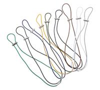 SHINEOFI Bandas Elásticas Ajustables para Botes de Basura 70 CM 9 Unidades Cuerda Elástica de Látex Conector Metálico Resistente y Versátil para Sujetar Bolsas en Hogar Oficina y