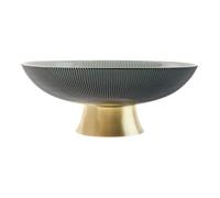 SHINEOFI Bandeja Alta de Frutas de Vidrio Pequeña para Hogar y Salón, Plato Alto de Aperitivos y Frutos Secos, Cuenco de Cristal para Mesa y Refrigerios, Bandeja Decorativa sin Tapa