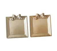 SHINEOFI Bandeja Vintage Dorada y Plateada para Decoración Retro Accesorios para Fotos Creativos para Uso Estudio De Fotografía o Decoración del Hogar