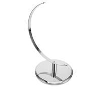SHINEOFI Base Giratoria para Globo Terráqueo de 25 Cm, Pedestal de Plástico Plata Compatible Varias Marcas, Adecuado para Decoración y Aprendizaje en Oficina y Hogar