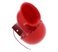 SHINEOFI Bocina Eléctrica de Caracol para Coche, Bocina de Alarma de Coche, Abs y Metal, Roja, para SUV y Camión, Sonido Fuerte y Claro, Resistente a Golpes E, para Ciudad y Carretera