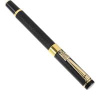 SHINEOFI Bolígrafo de Papelería Negro de Plástico Compacto y Ligero, Pluma Estilográfica para Estudiantes, Adecuado para Escritorio Escolar y Escritura Creativa