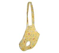 SHINEOFI Bolsa Transportadora para Aves y Gallinas de Lona Transpirable Bolso Bandolera Portátil Amarillo para Mascotas Pequeñas Adecuado para Viajes y Transporte Cómodo al Aire Libre