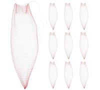 SHINEOFI Bolsas de Malla Elásticas Reutilizables para Frutas y Verduras 35 Cm con Cordón de Cierre, Material Transpirable y Resistente, para Almacenamiento Doméstico y Compra al Aire